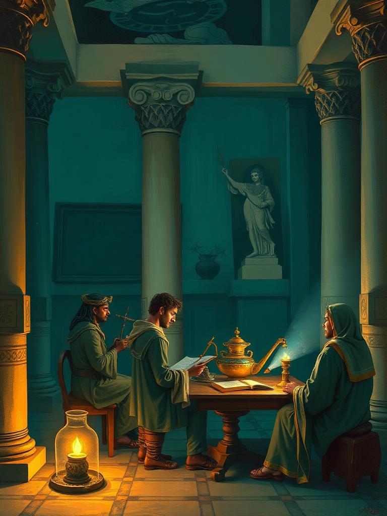 Illustration evoking Serapis & the Hermetic Turn